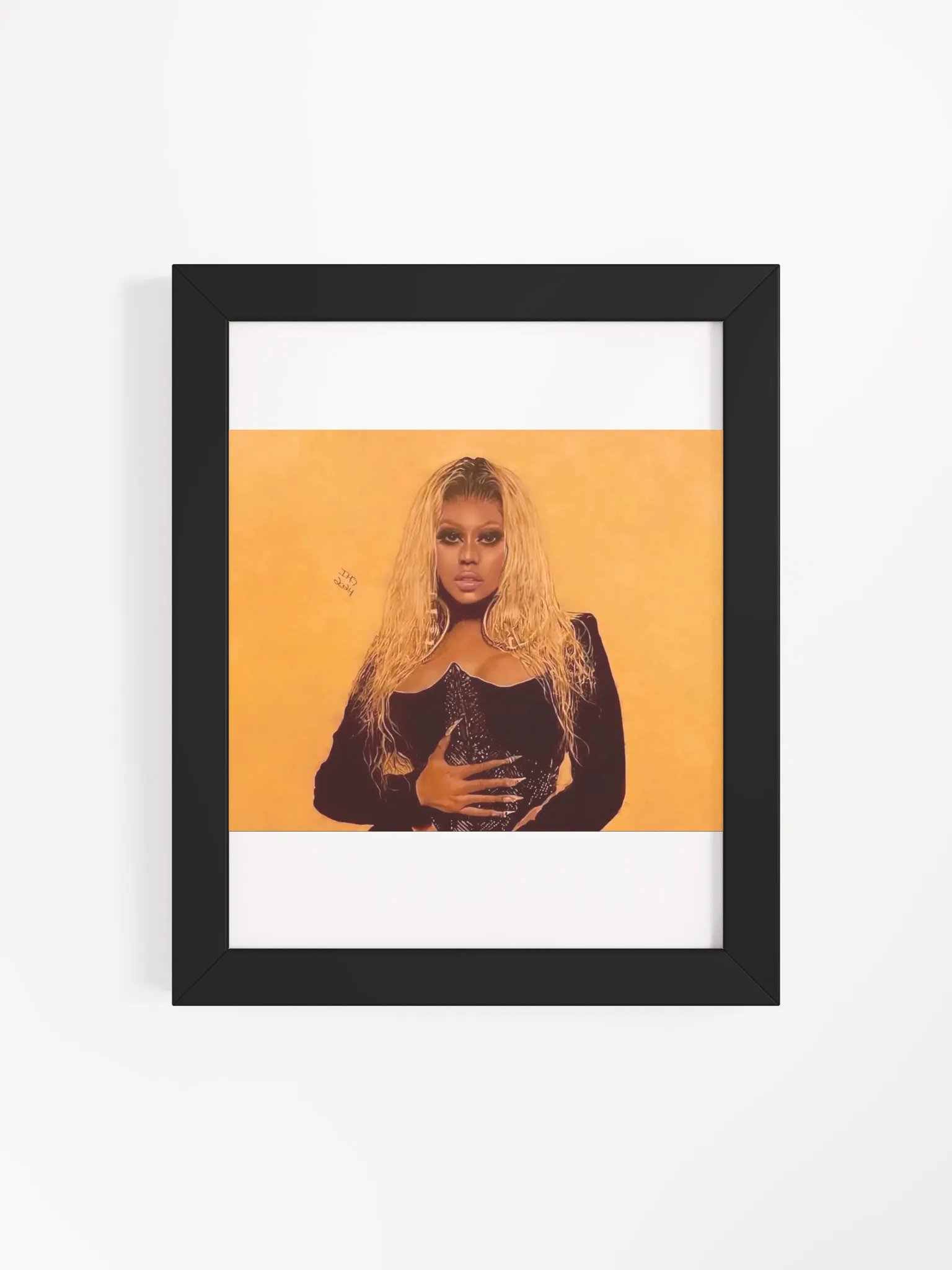 Nicki Minaj Colored Pencil Drawing Framed Print product image (14)