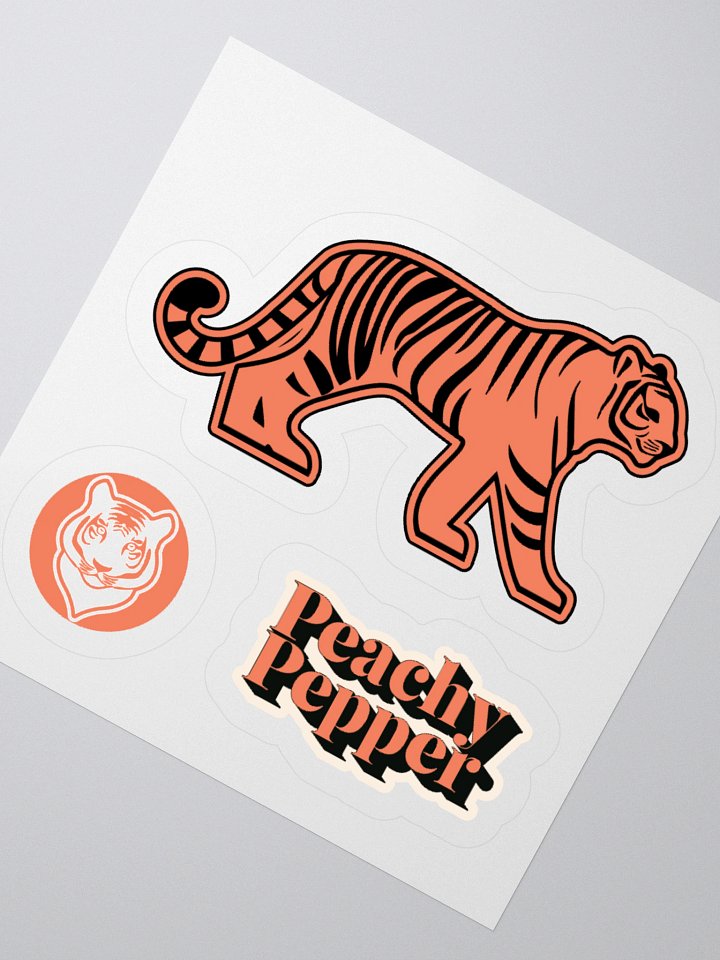 Peachy Pepper Walking Tiger Sticker product image (4)