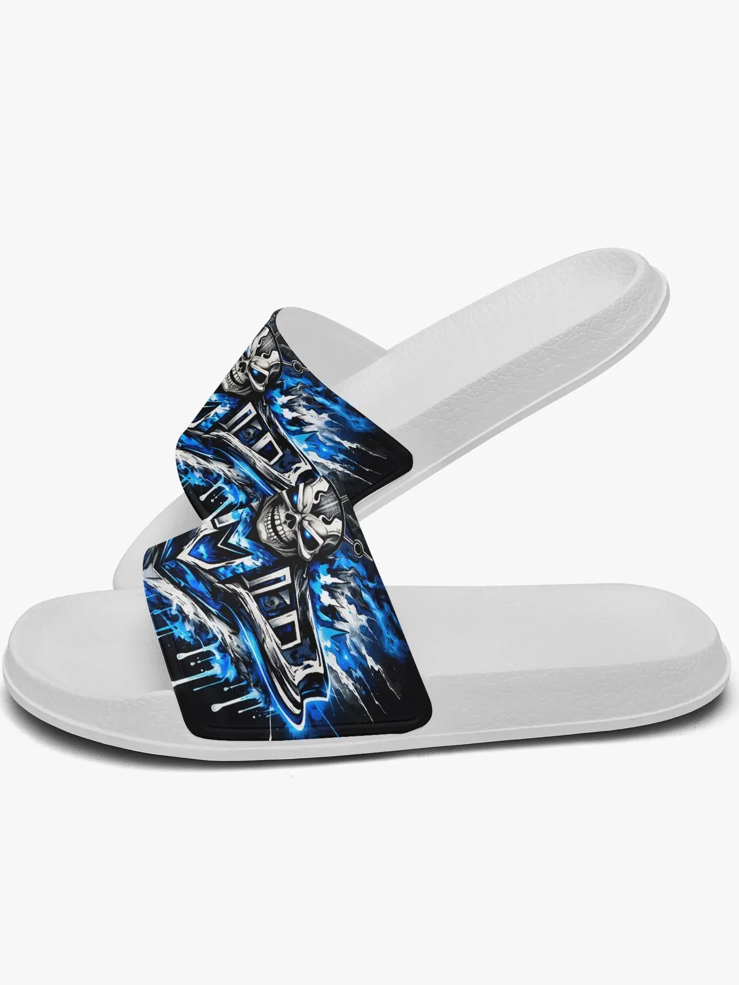 Blue Skull Graphic Slides product image (5)