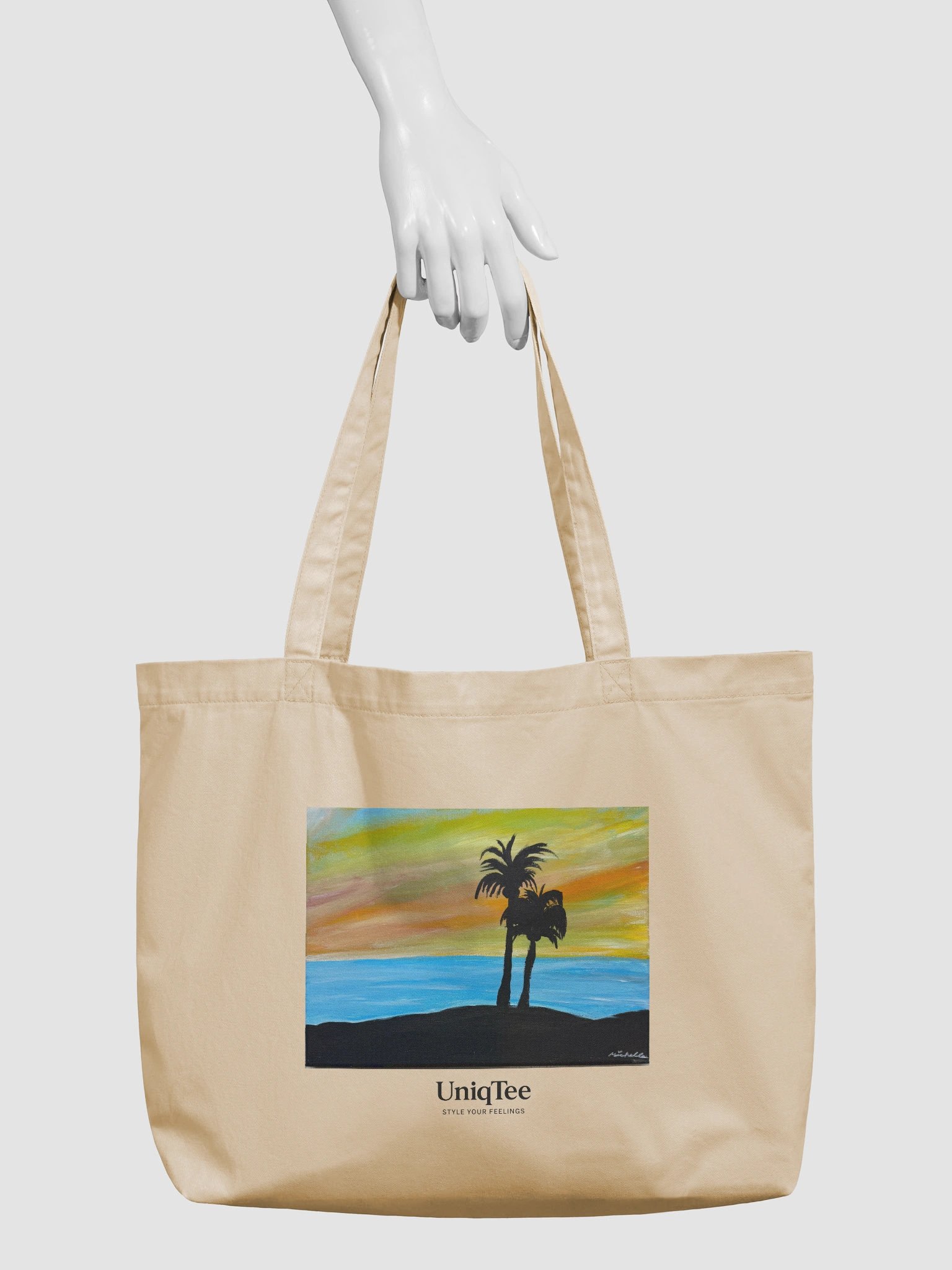 Serenity Sunset Tote by Artist Michelle N (Oyster) product image (3)