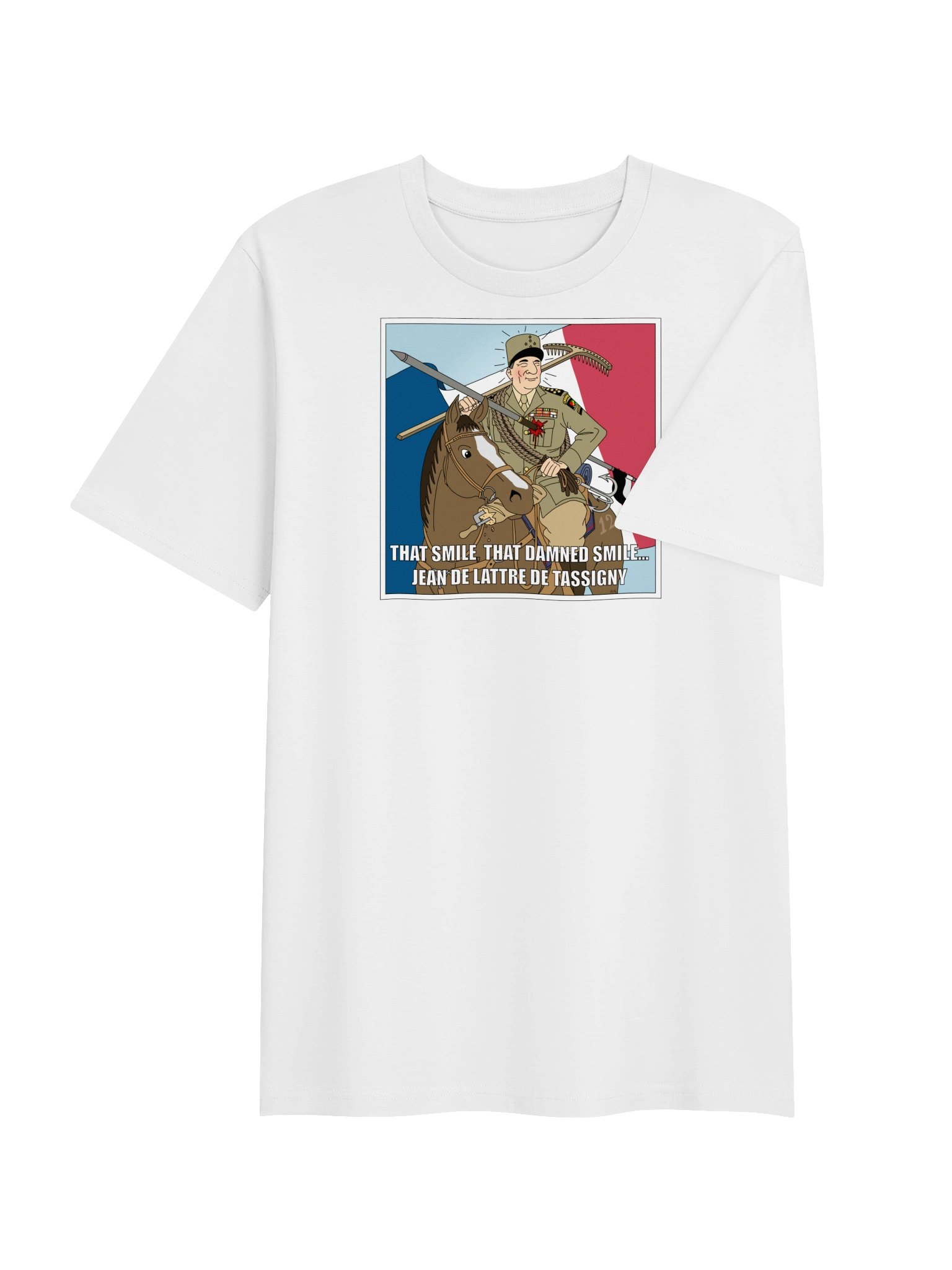 That smile, That damn smile - Jean De Lattre De Tassigny (Organic unisex T-shirt) product image (7)