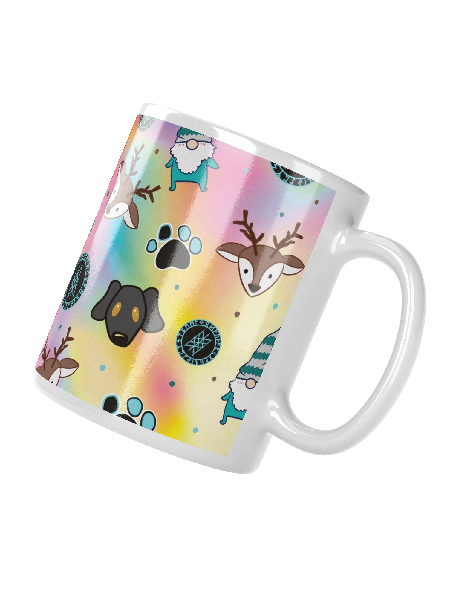 PRIDE Rainbow Stream Pattern Glossy Mug product image (4)