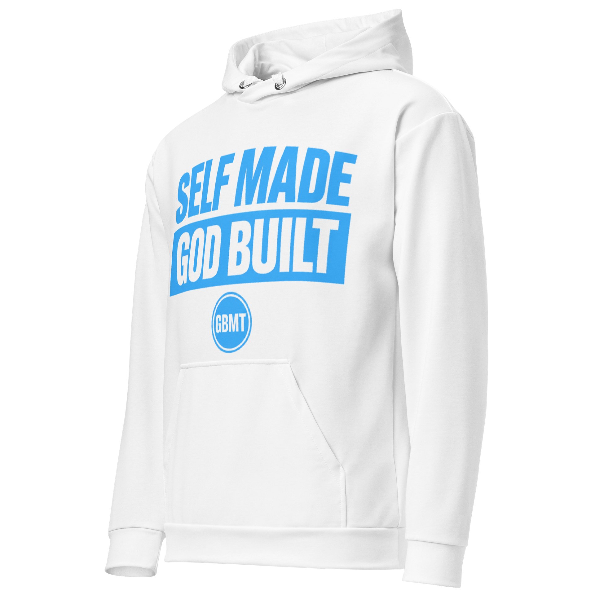 Self Made God Built Hoodie – Sky Blue Edition product image (3)