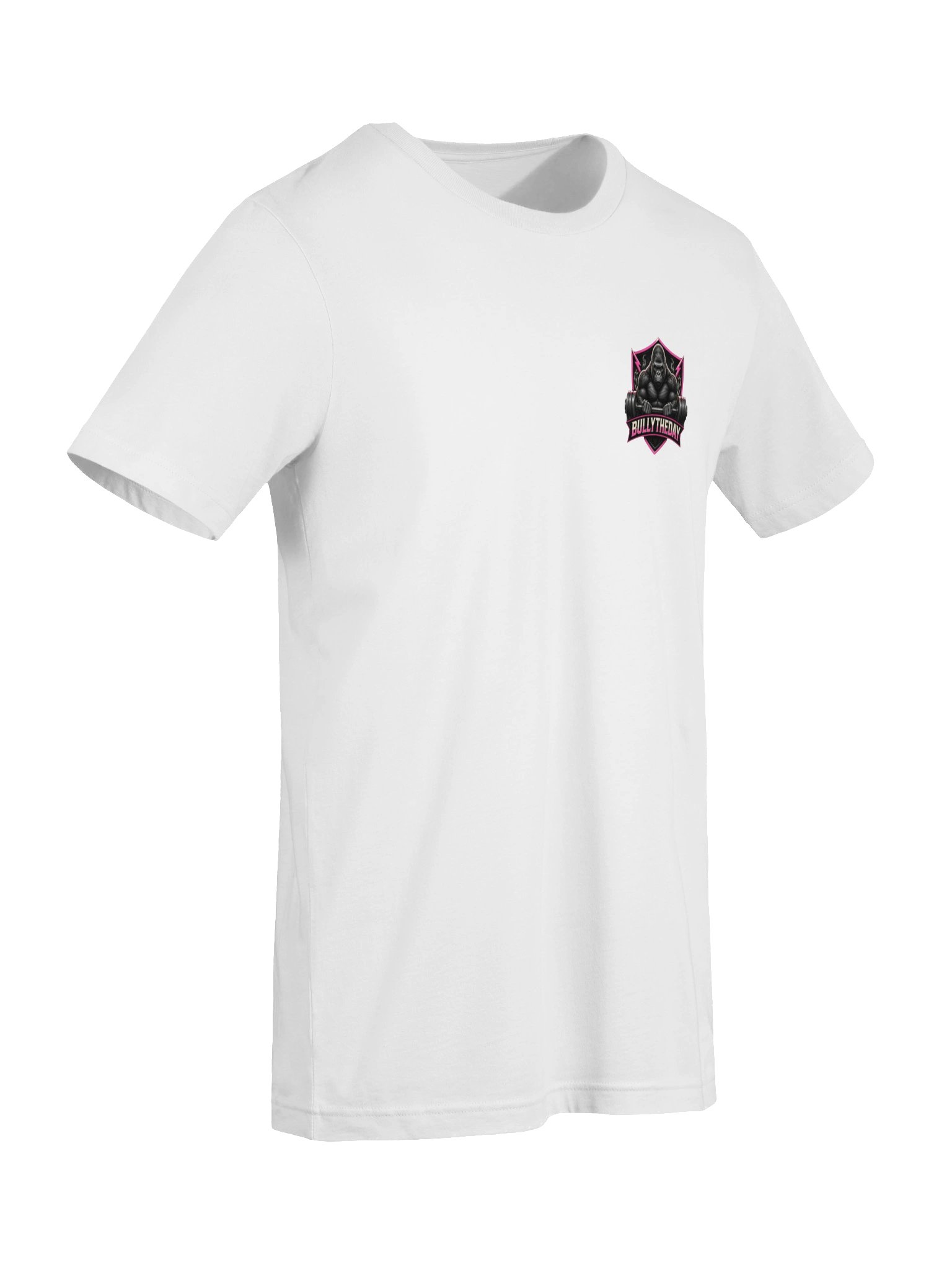 Bully The Day Stacked Tee - White/Pink product image (6)
