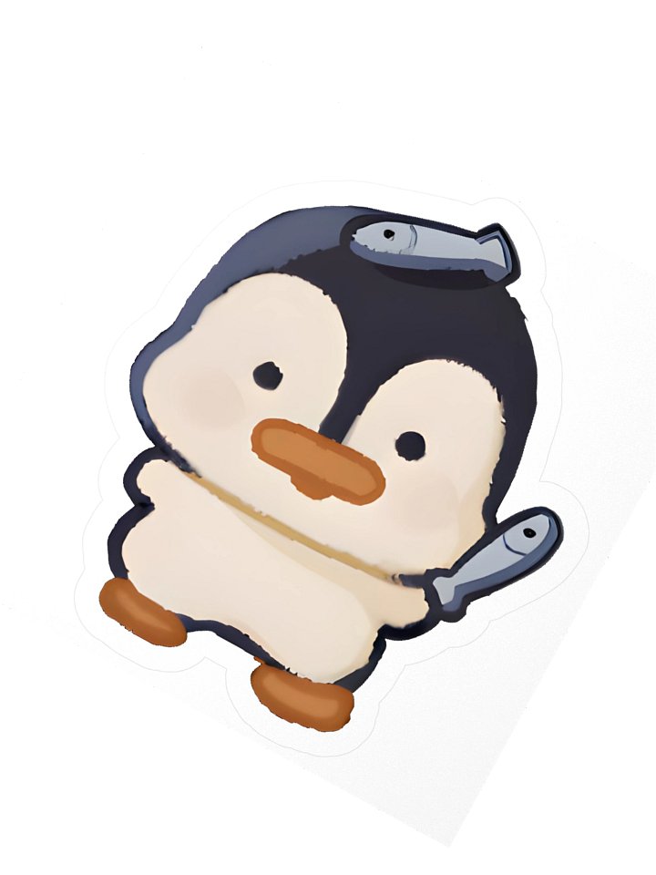Small Snack Penguin Sticker product image (2)