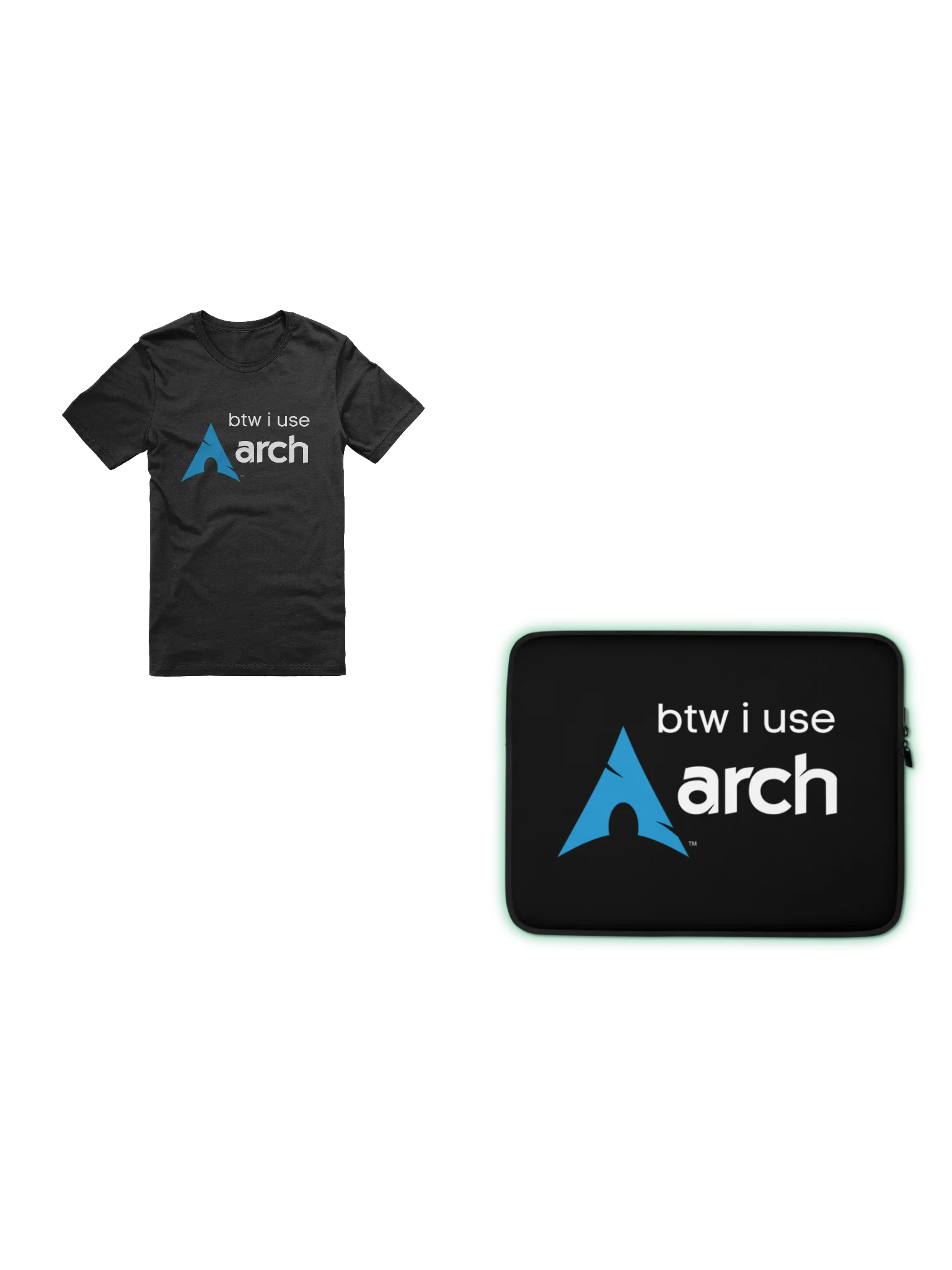 Arch Linux T-Shirt and Laptop Sleeve Bundle product image (1)