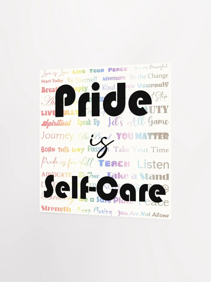 Pride Is Self-Care Square Poster product image (2)