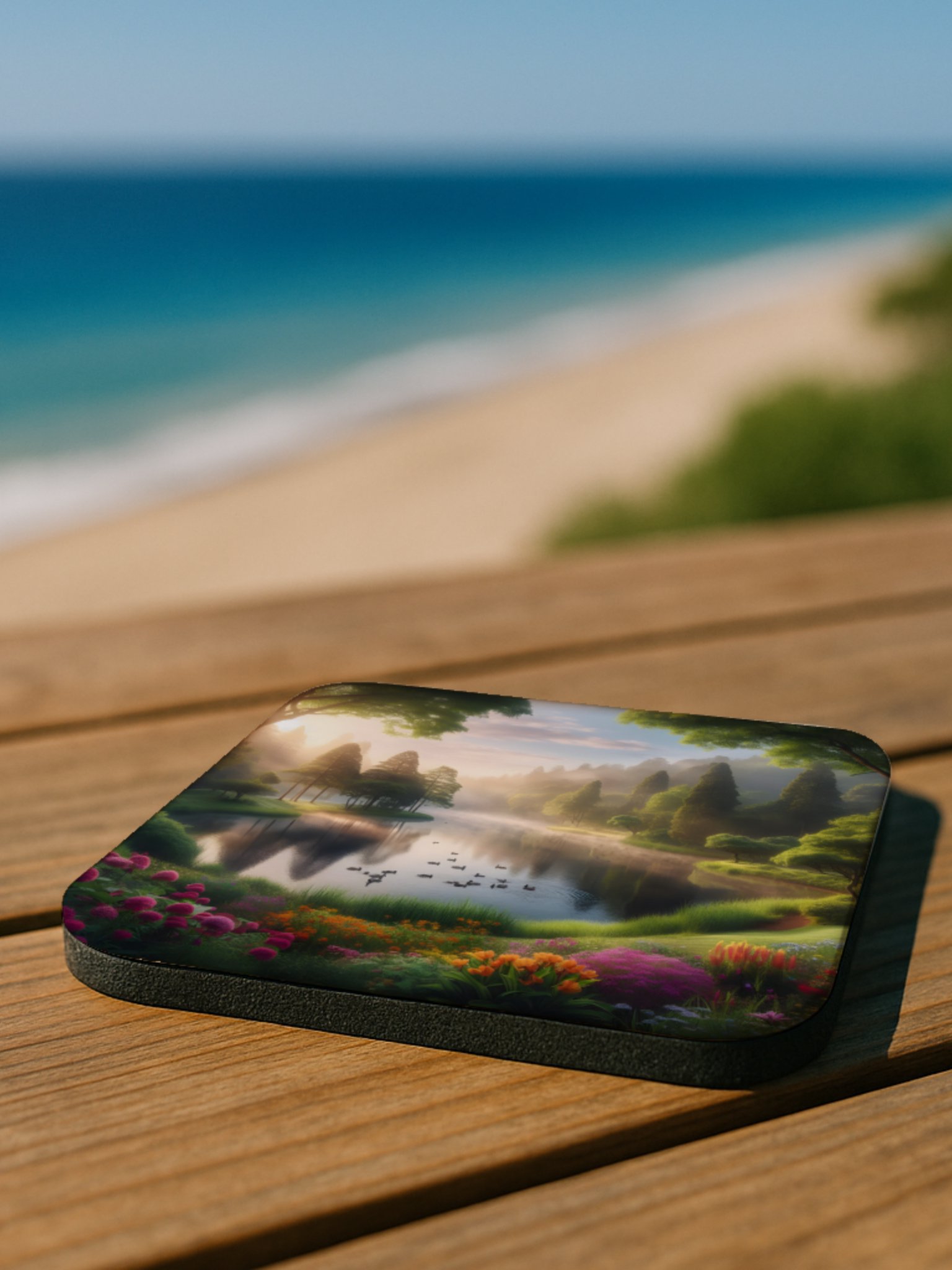 Sunrise Whisper Cork Coaster product image (4)