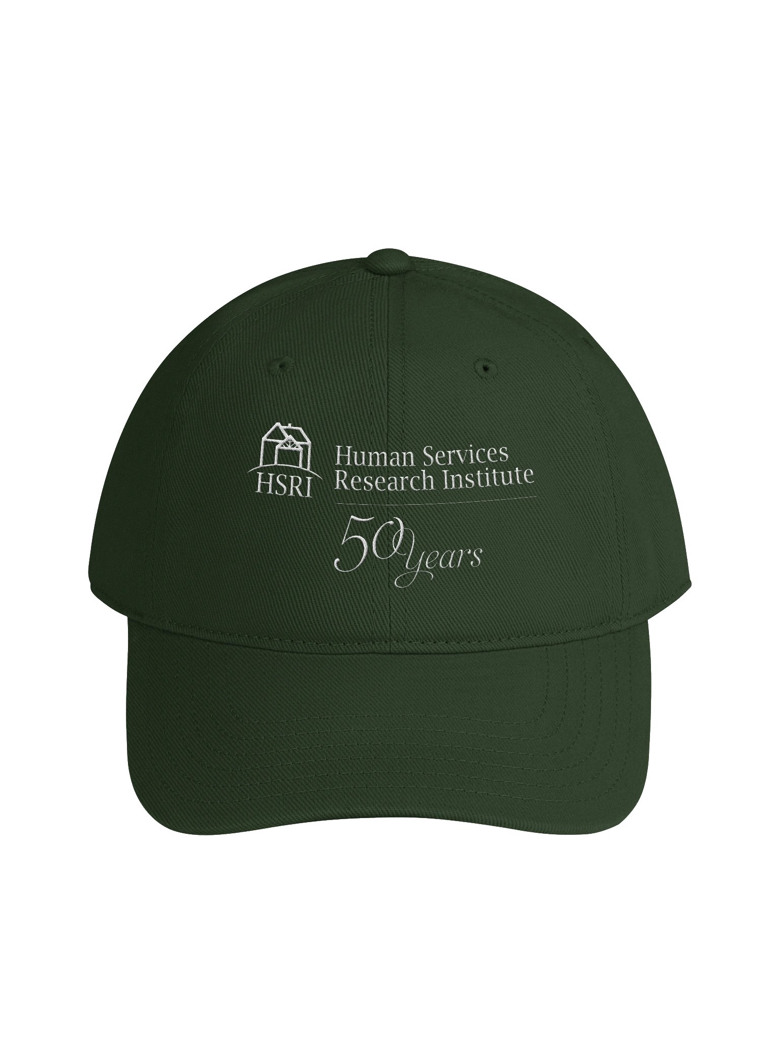 HSRI 50th Anniversary Baseball Hat - Forest Green - Embroidered product image (1)