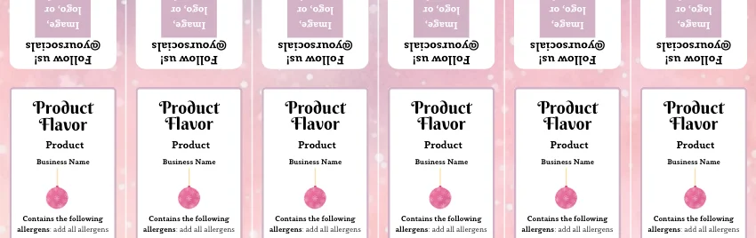 Bubblegum Blizzard Label Templates Bundle product image (2)