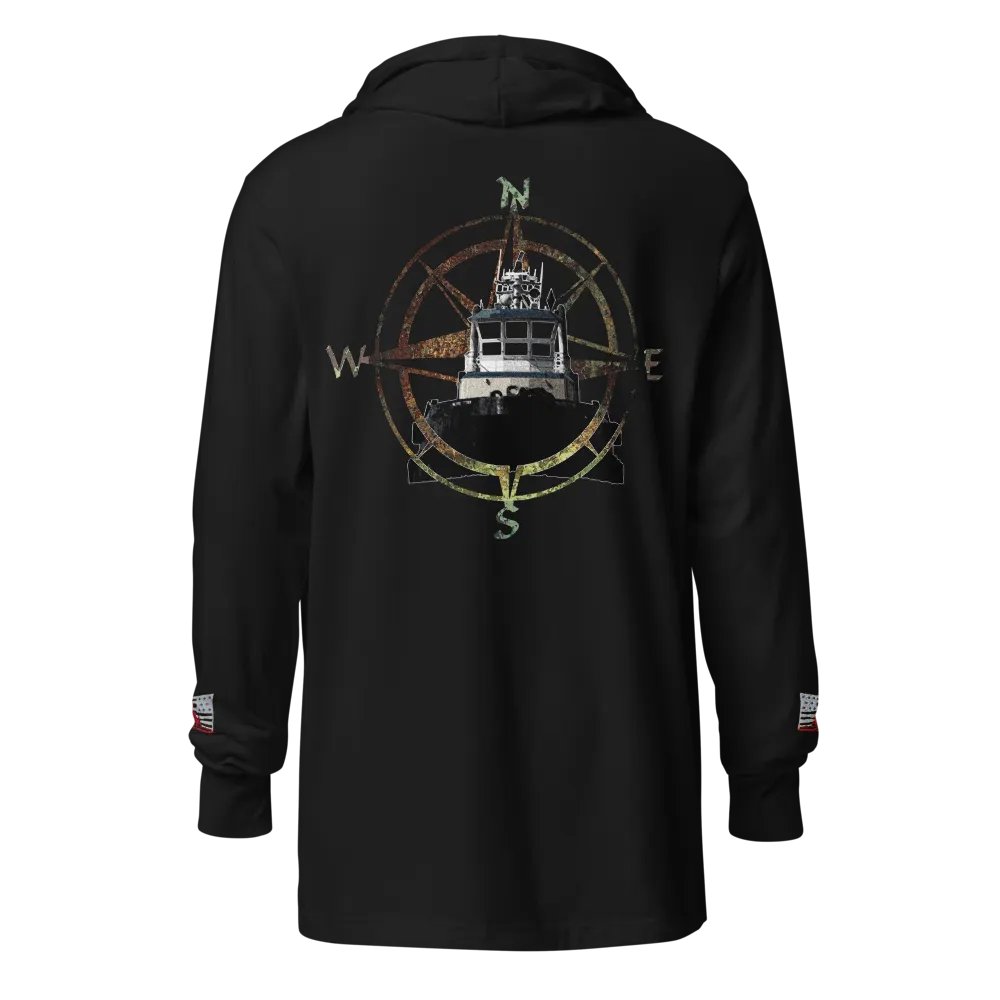 Compass Rose & Pacific Titan – Maritime Heritage | Twin Anchor Apparel Engine Room Line product image (1)