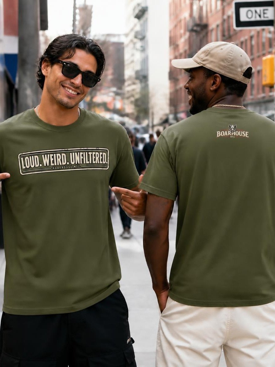LOUD. WEIRD. UNFILTERED. Tee | BOARHOUSE NYC product image (1)