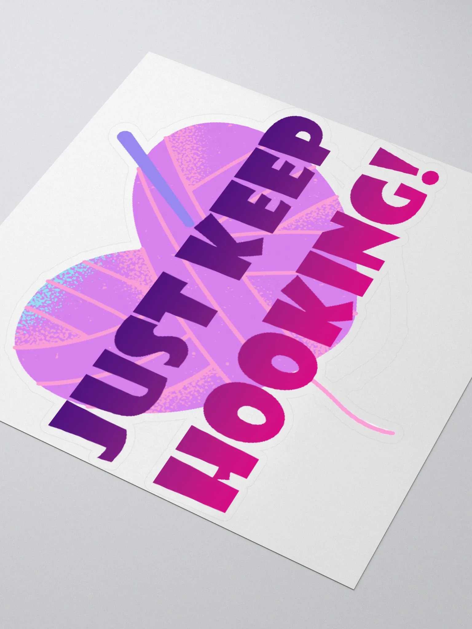 Just Keep Hooking Sticker product image (9)
