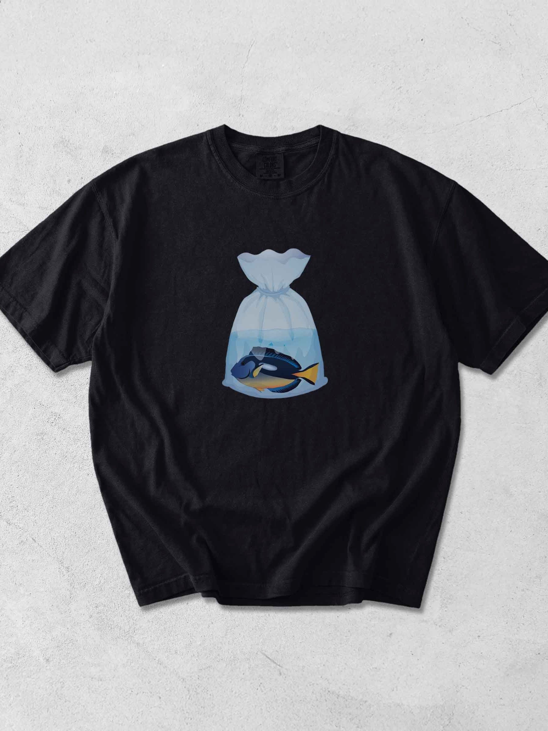 Blue Tang Fish Bag Shirt – Funny Reef Tank & Saltwater Aquarium Graphic Tee product image (1)