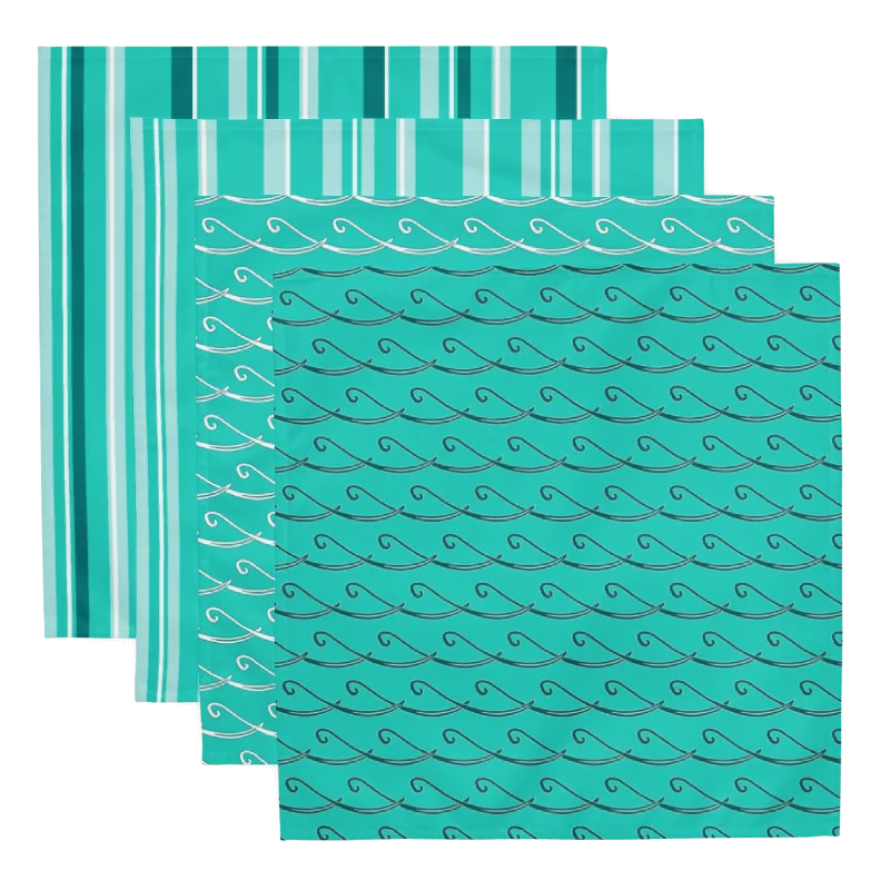 Set of Party Time! Stripes and Waves Cloth Napkins product image (1)