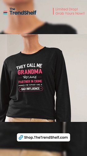 👵💖 Not your regular grandma… the Bad Influence kind. 😏🔥
This cozy long sleeve tee is made for grandmas who keep life fun, sty...