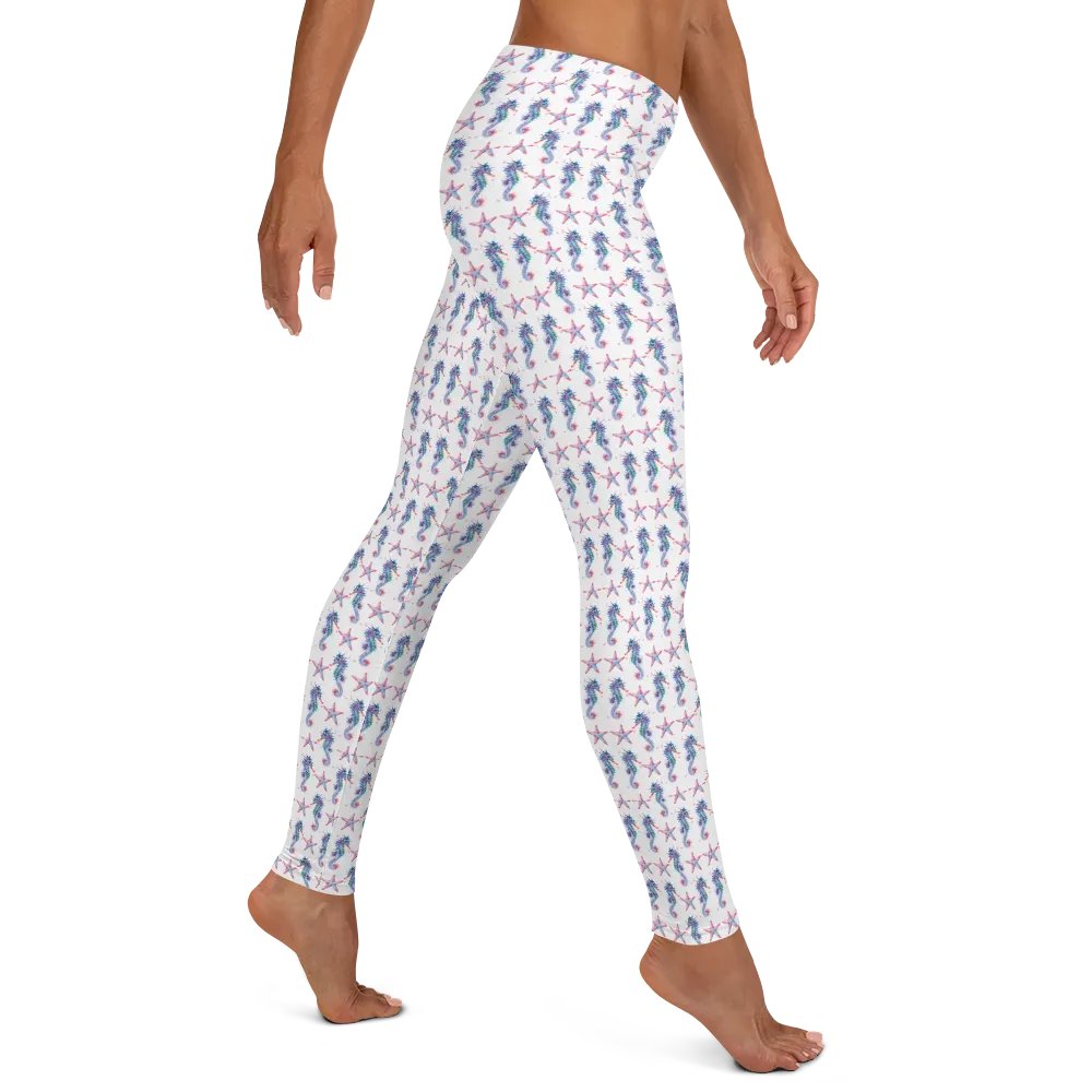 Colourful Seahorse And Starfish All-Over Print Leggings product image (12)