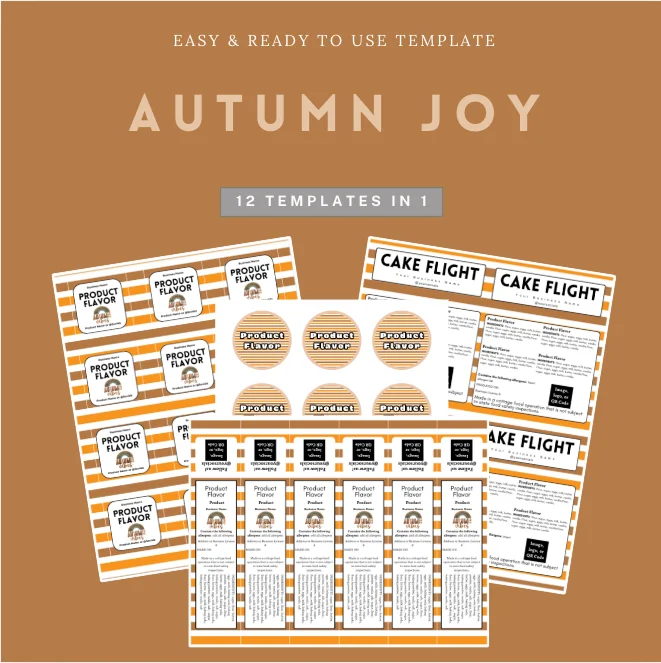 Autumn Joy Label Template Bundle product image (1)