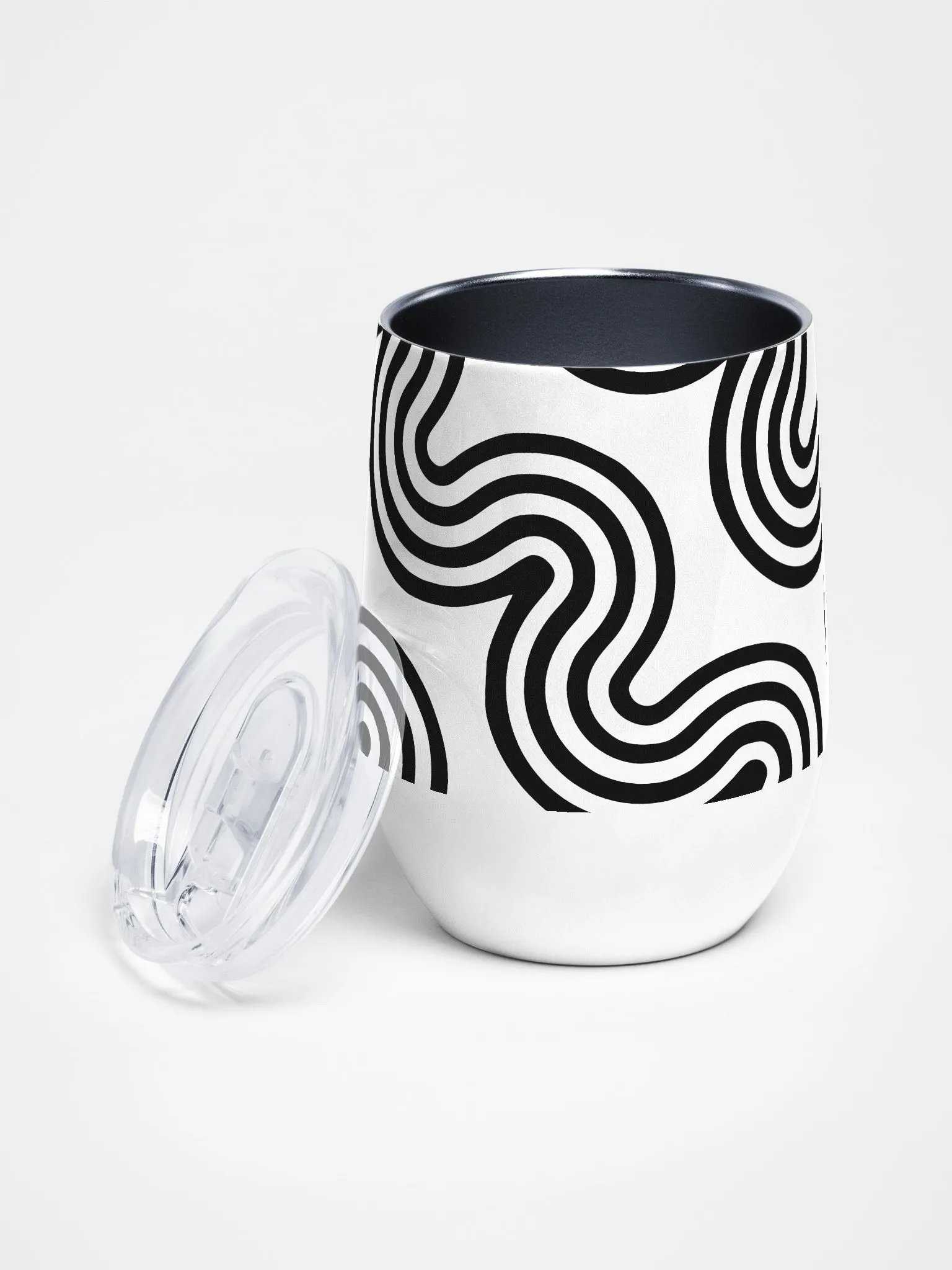 Monochrome Wave Wine 12oz Tumbler product image (2)