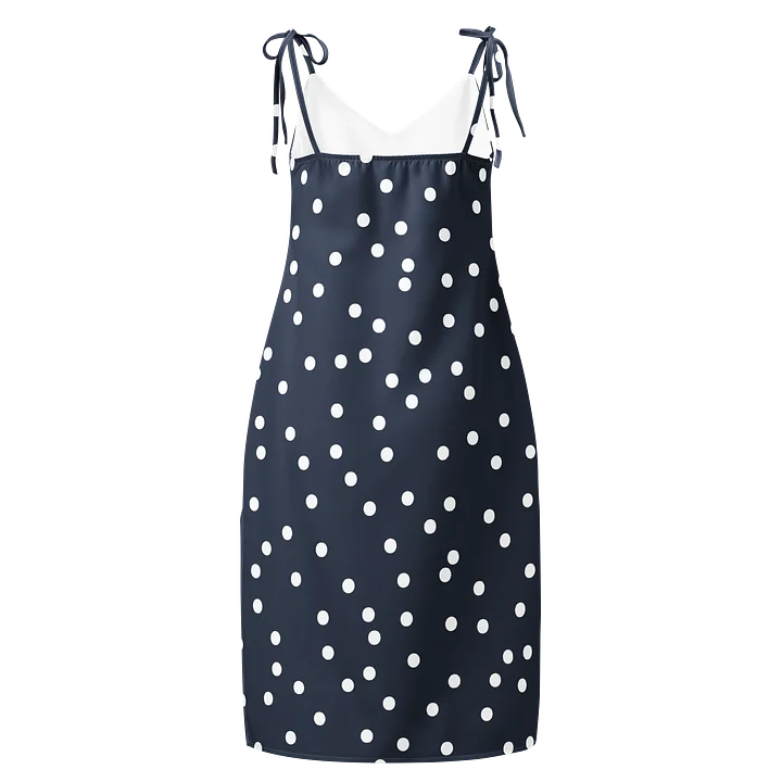 Classic Polka Dot Tie-Strap Midi Dress product image (2)