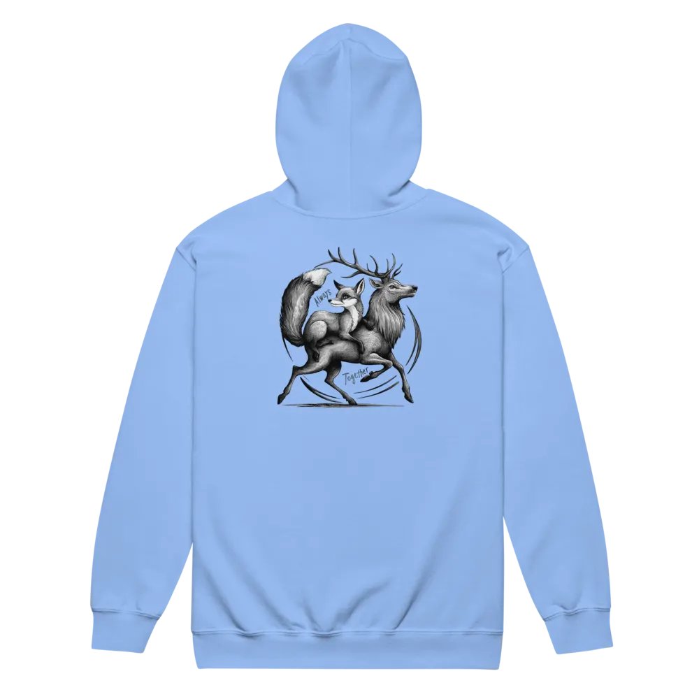 Always Together Iconic Vixen and Stag Back Print Zippy Hoodie product image (41)