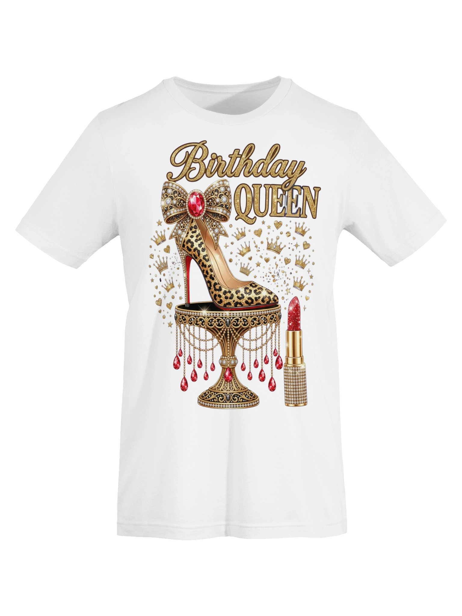 Glam Leopard Birthday Queen T-Shirt product image (44)