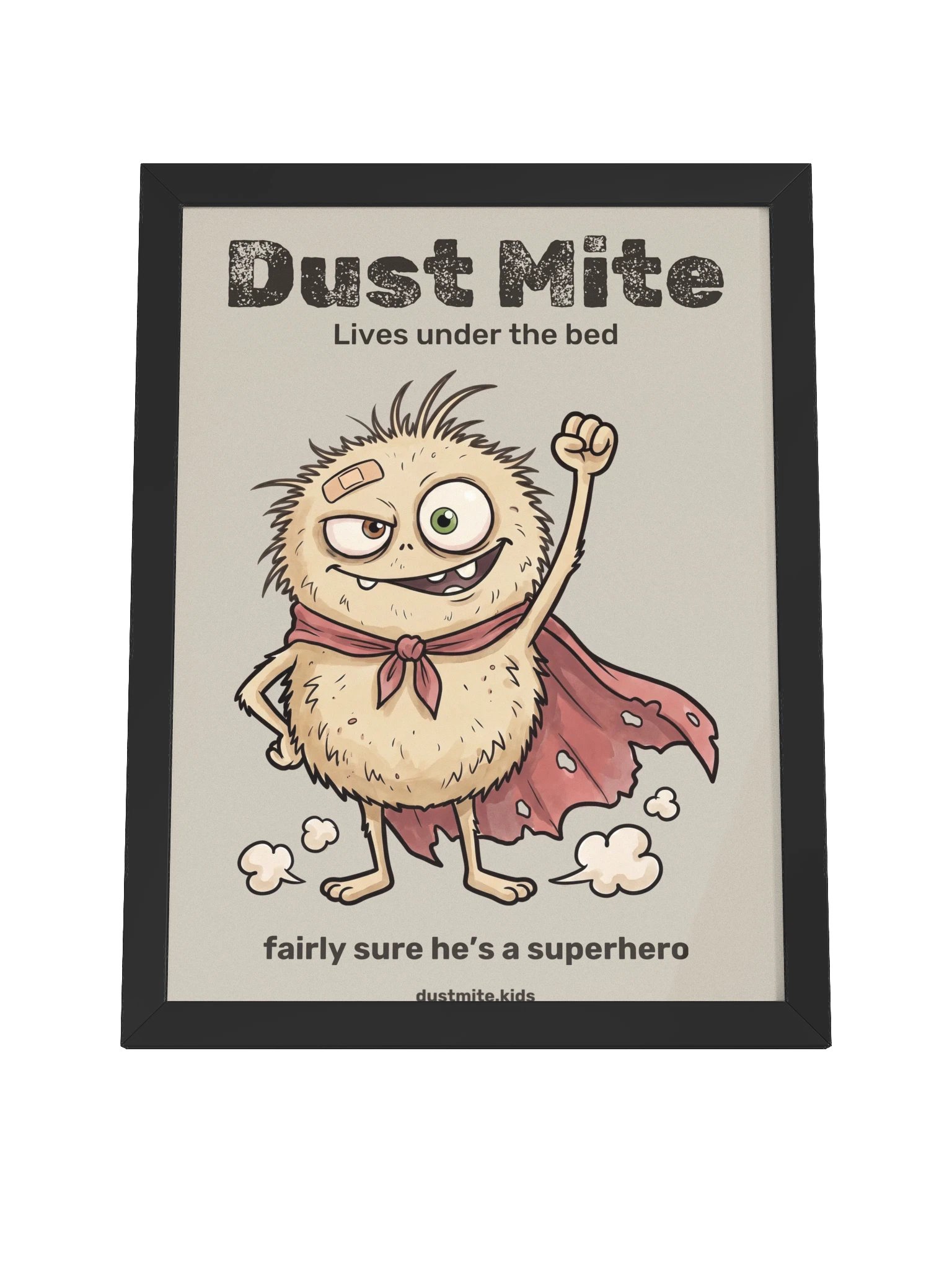 Dust Mite Superhero Framed Poster product image (22)