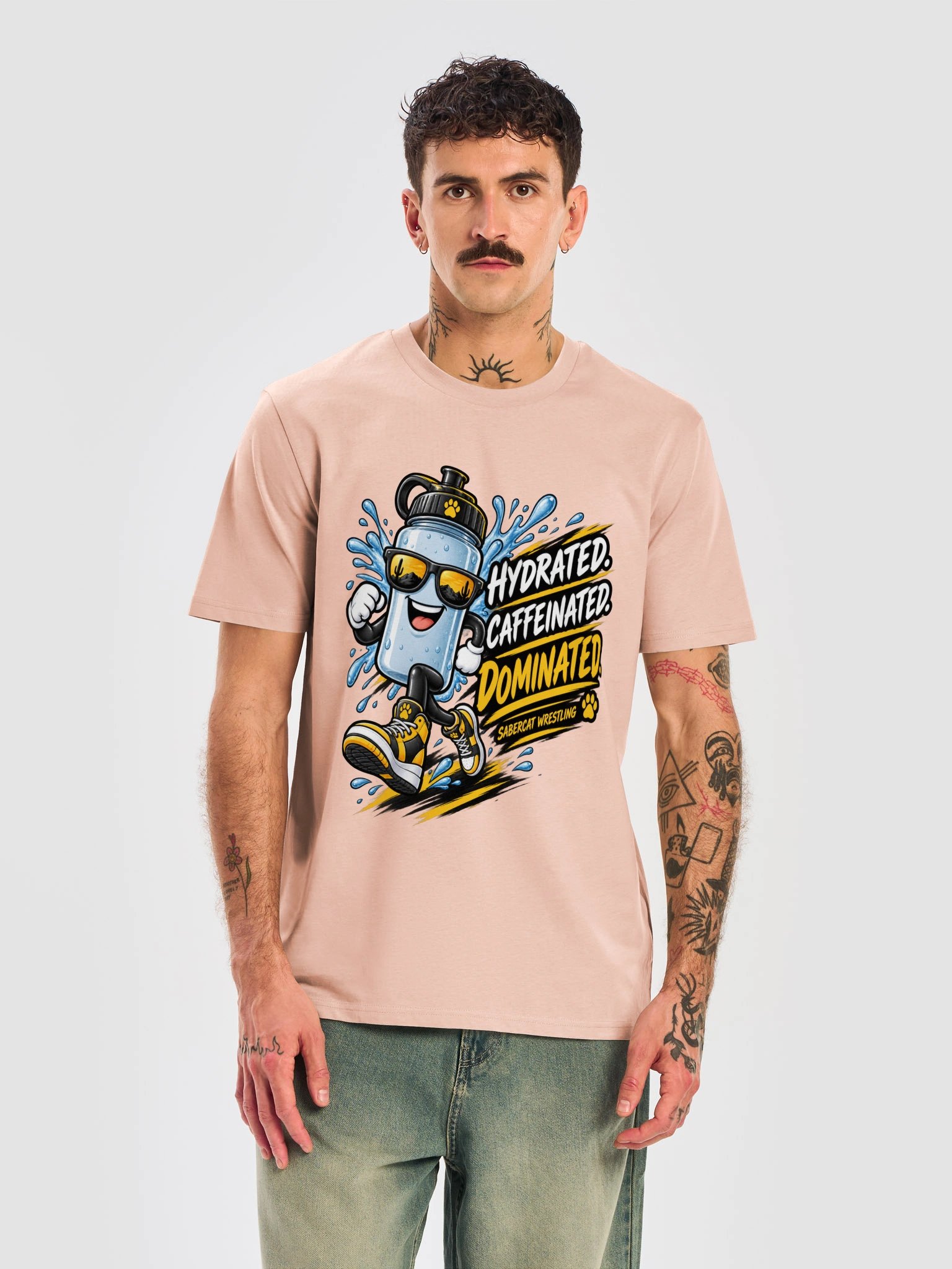 Hydrated Caffeinated Dominated Sabercat Tee product image (58)