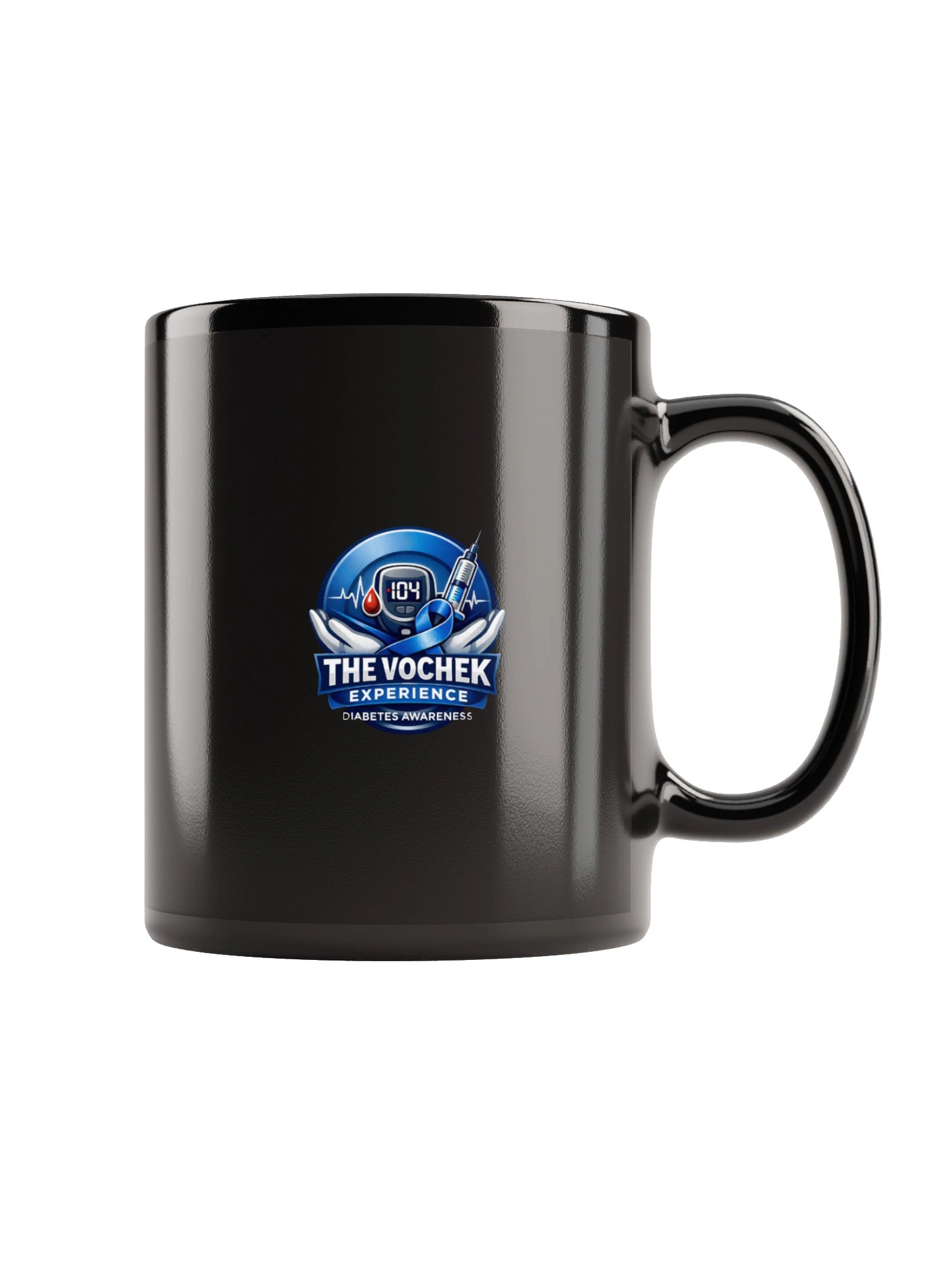 Diabetes Awareness Black Glossy Mug product image (3)