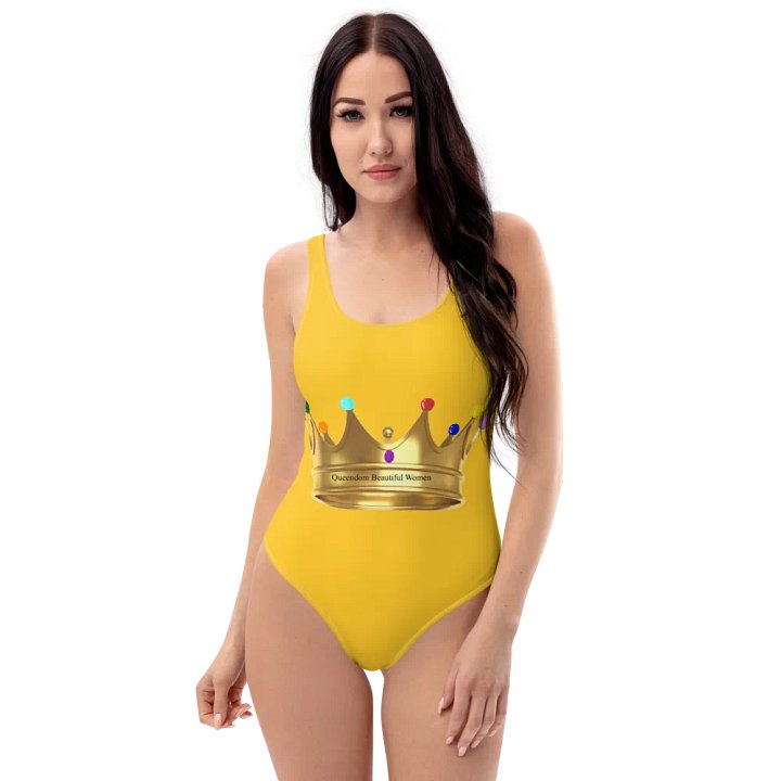 Queendom Beautiful Women Gemstone Crown Swimsuit/ Gold (TM) product image (2)
