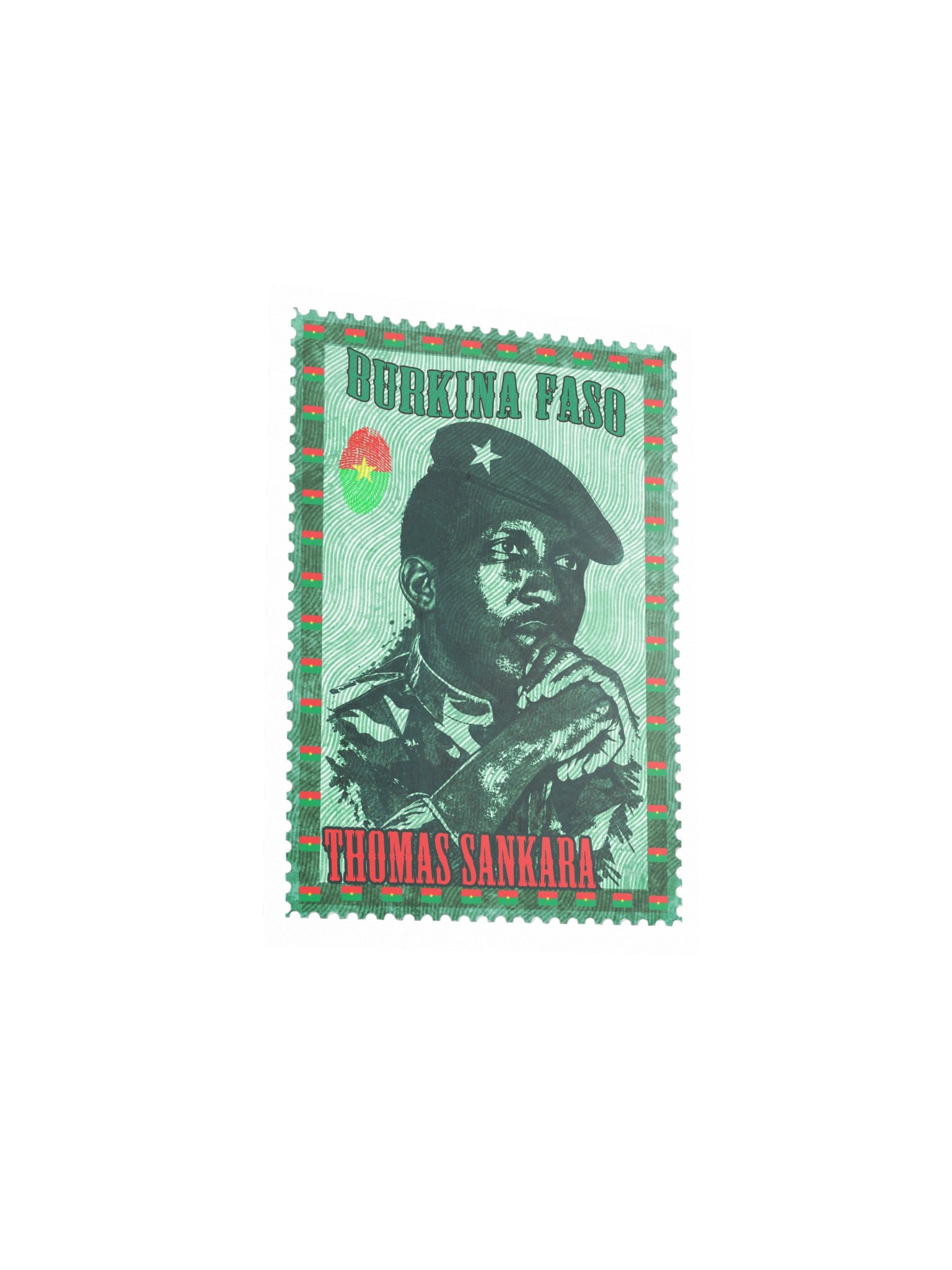 Thomas Sankara Vintage Postage Stamp Poster — Burkina Faso product image (4)