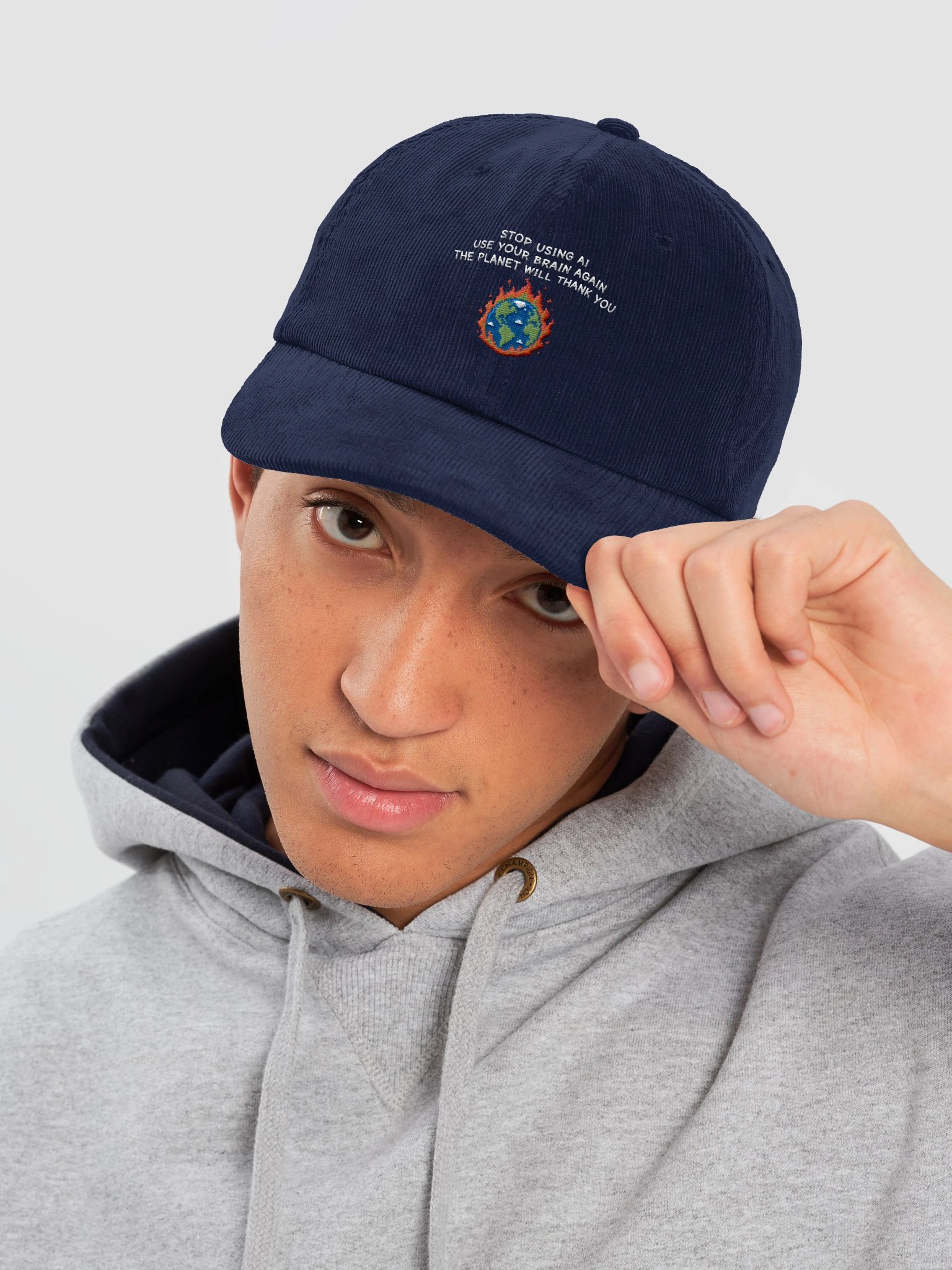 the planet will thank you | embroidered hat product image (6)