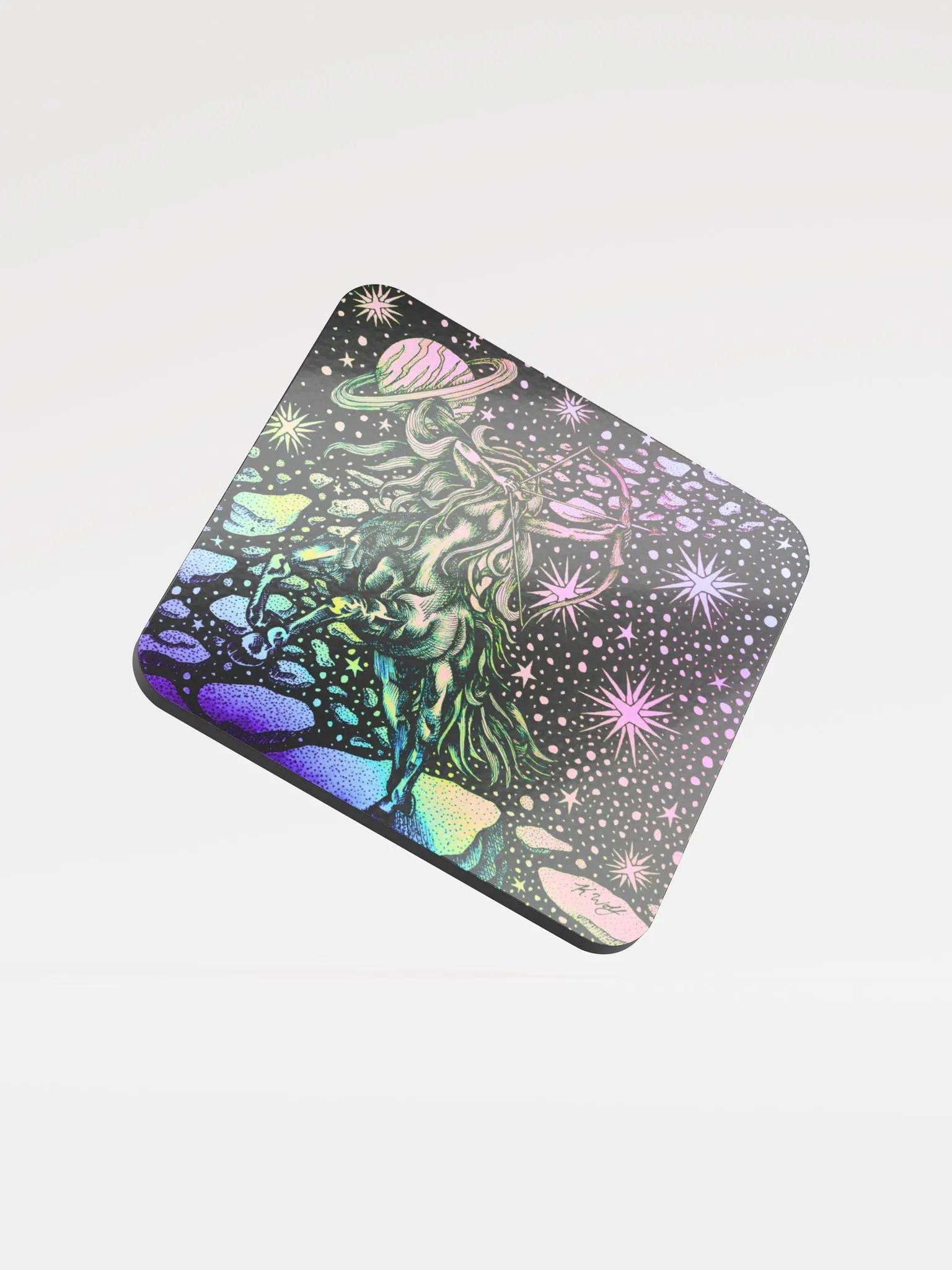 Limited edition Sagittarius Zodiac coaster product image (1)
