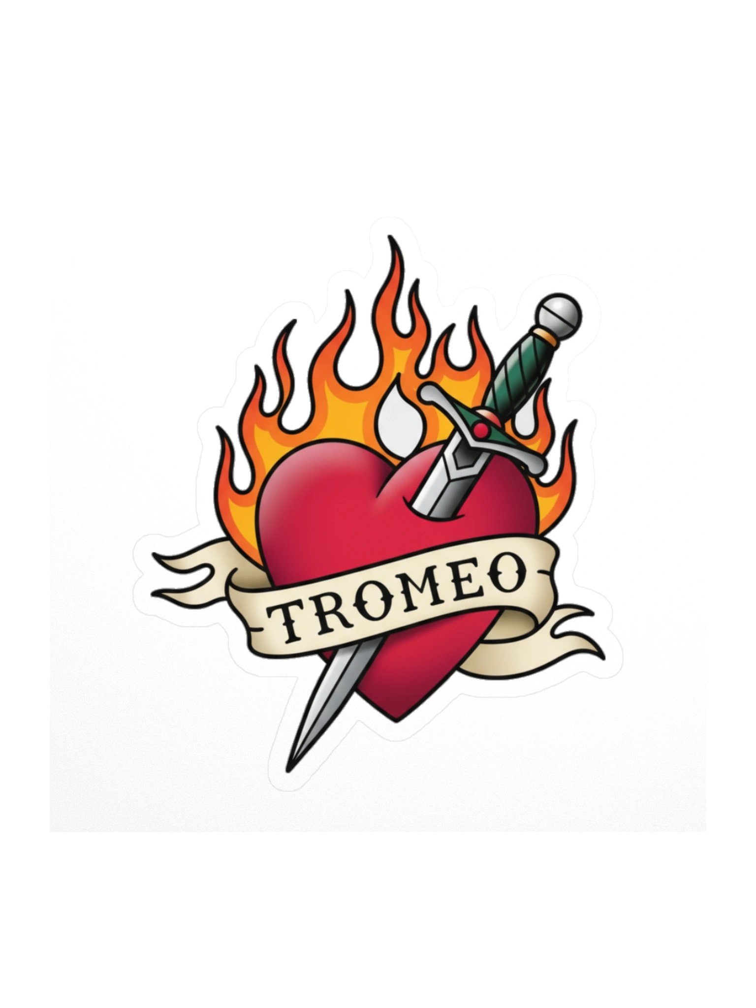 Tromeo Dagger Heart Sticker product image (3)
