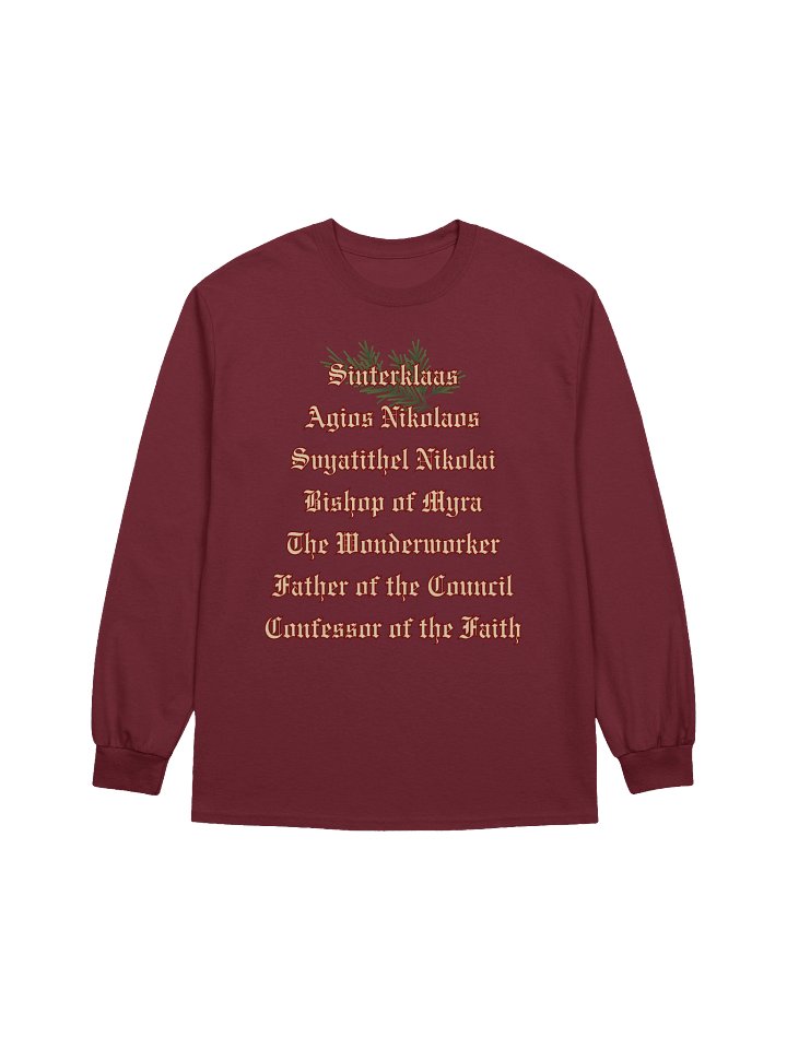 Saint Nicholas, Gildan Ultra Cotton Long Sleeve T-Shirt product image (1)