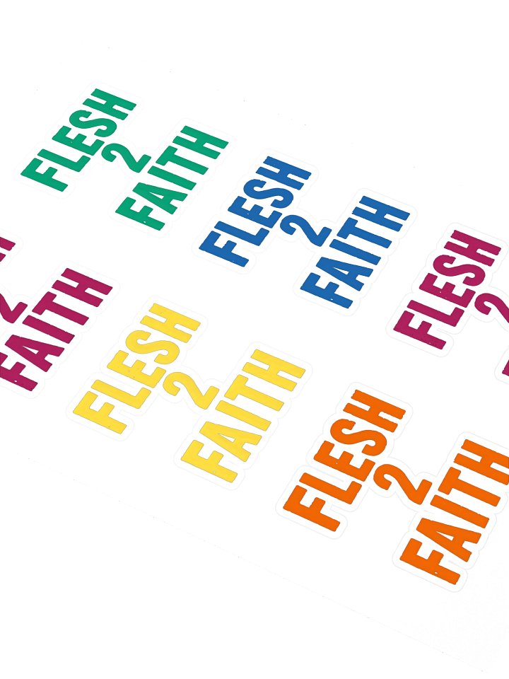 From Flesh 2 Faith — Logo Sticker Sheet product image (2)