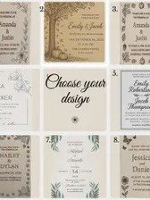 Personalized Engraved Wooden Wedding Invitations: Rustic Poplar Invite product image (7)