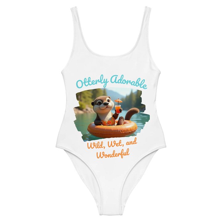 Otterly Adorable Swimsuit – Cute Otter Floating Tube Design 🦦🍹💦 product image (2)
