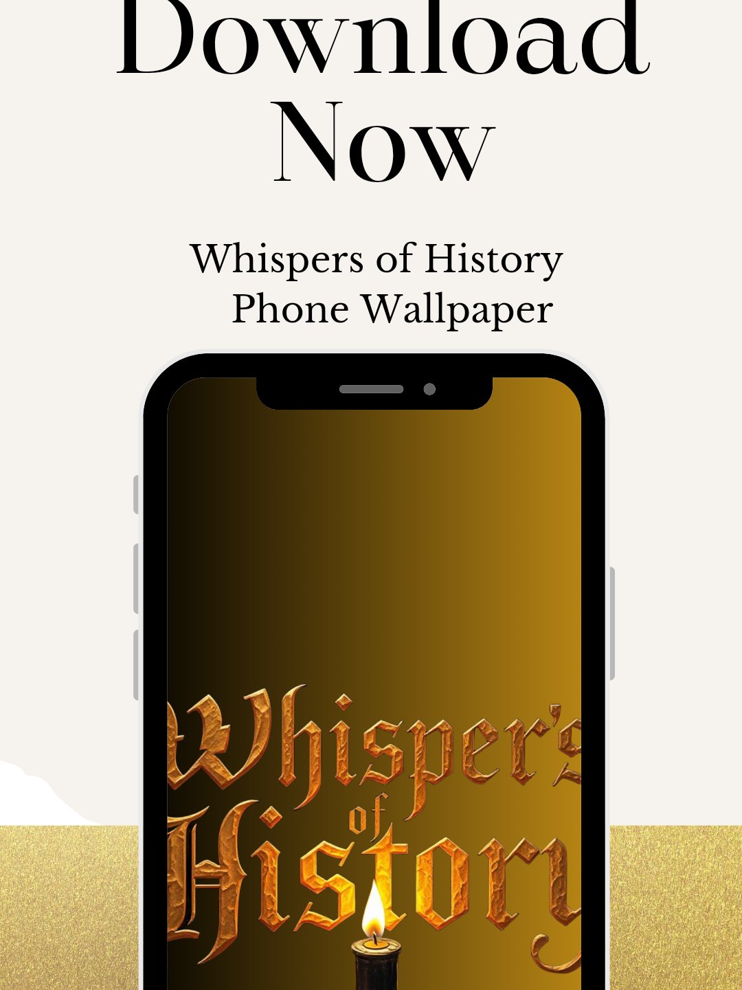 ✨ Whispers of History: Gold Gradient Wallpaper product image (3)