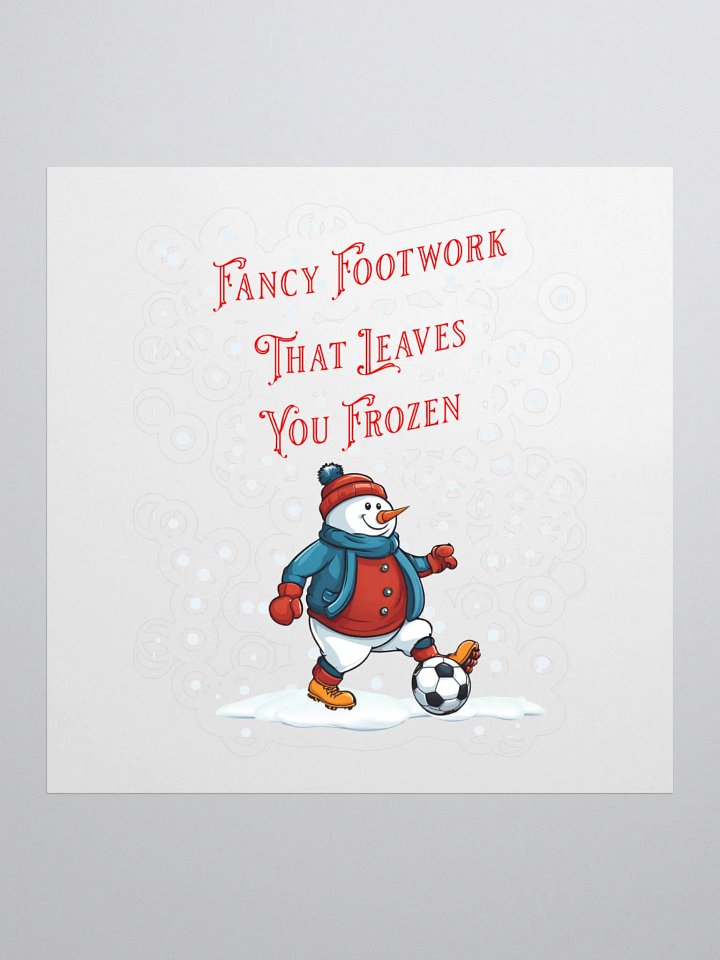Fancy Footwork That Leaves You Frozen - Soccer Playing Snowman product image (1)