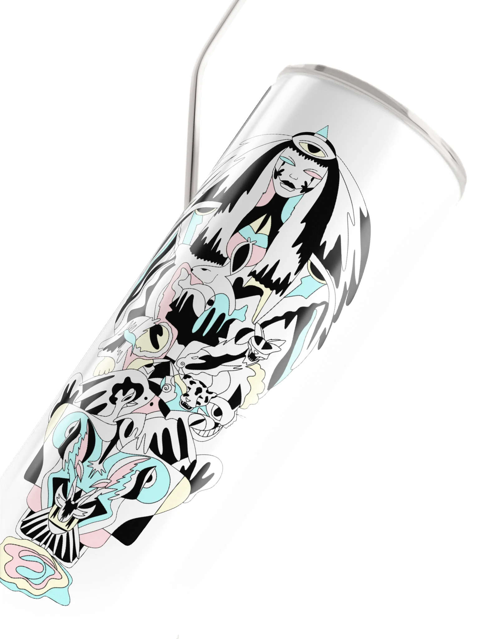 Stainless Steel Tumbler Travel Mug: Goddess of Balance product image (4)