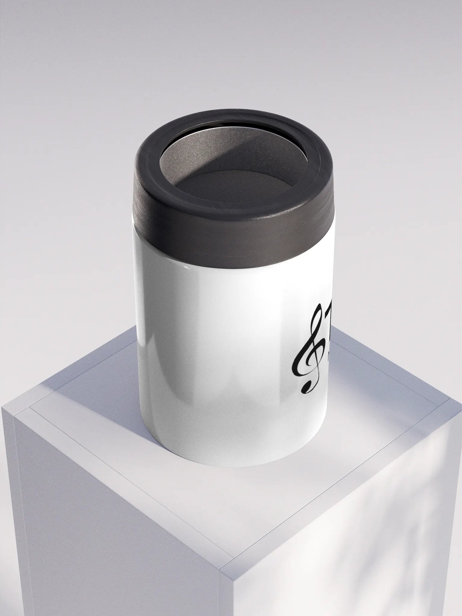 TDS Music Stainless Steel Koozie - White, Dishwasher-Safe, Fits 12 oz Cans product image (4)