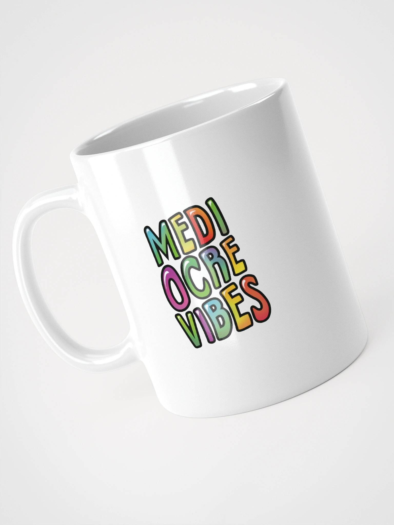 Mediocre Vibes - White Glossy Mug product image (14)