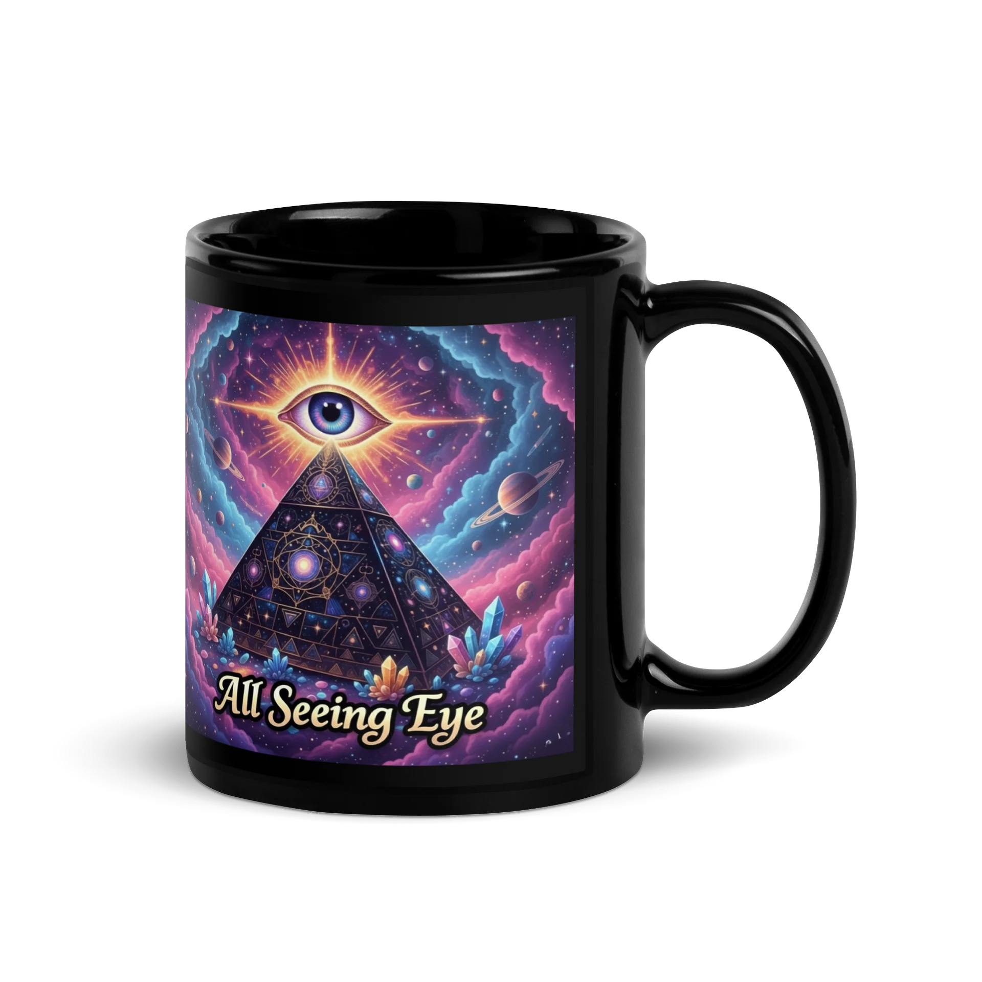 All Seeing Eye. -Black Glossy Mug product image (3)