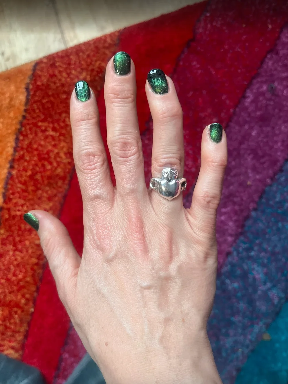 Sheela Na Claddagh Statement Ring | 100% Recycled Sterling Silver Ring product image (8)