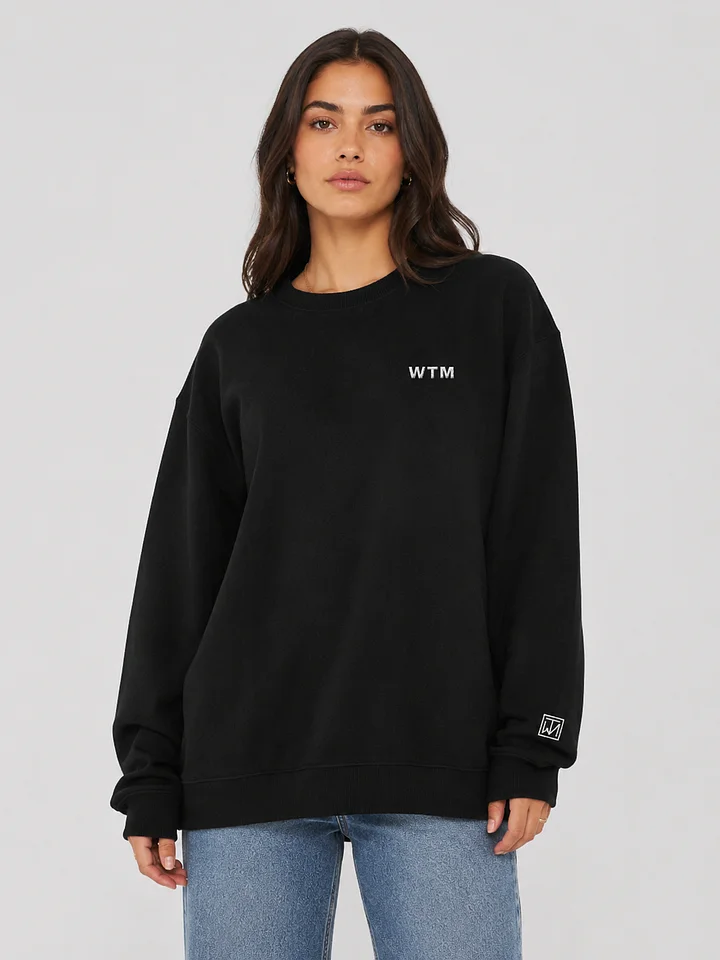 Foundation WTM Embroidered Crewneck — Light Stitch product image (2)