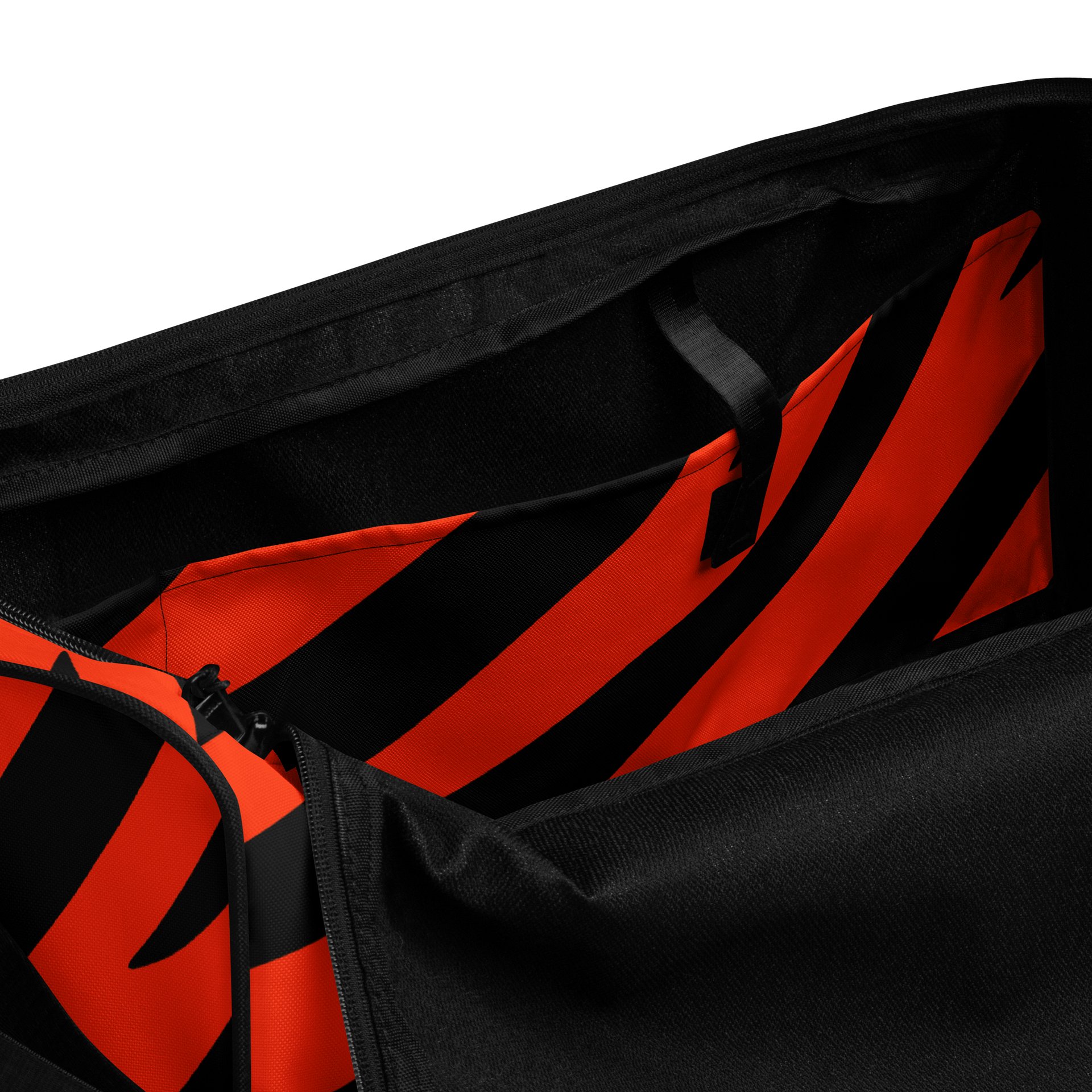 Tiger Print Duffle Bag – Orange Black product image (6)