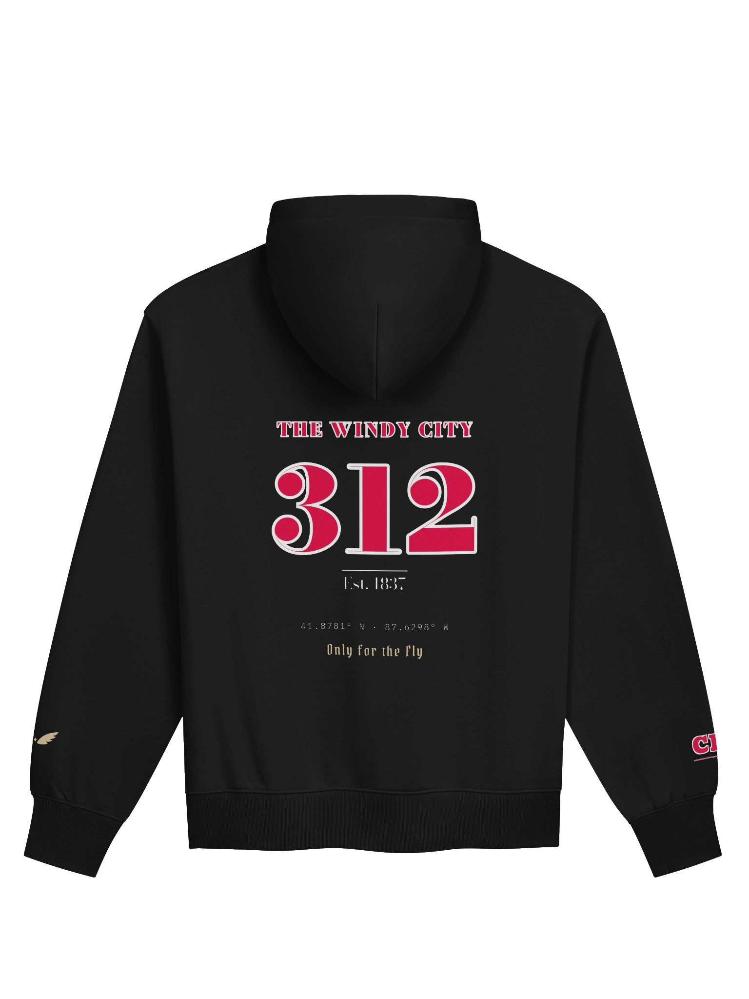 CHICAGO BLACK HOODIE product image (2)