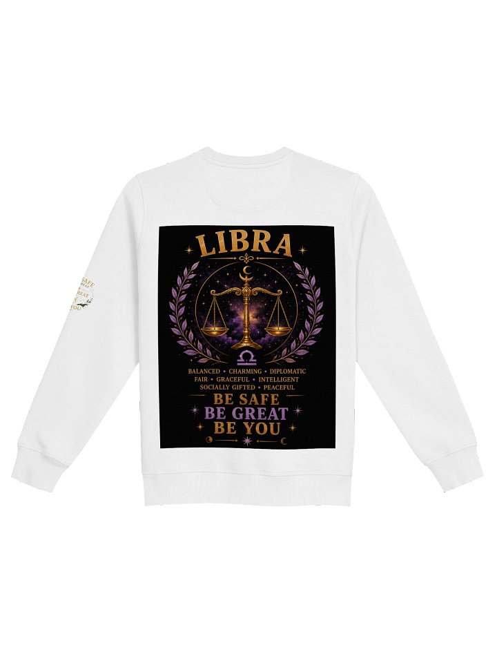 Libra For the peacemakers. Balanced. Charming. Intelligent. Libra brings harmony wherever they go. ⚖️ Be Safe. Be Great. Be You. product image (6)