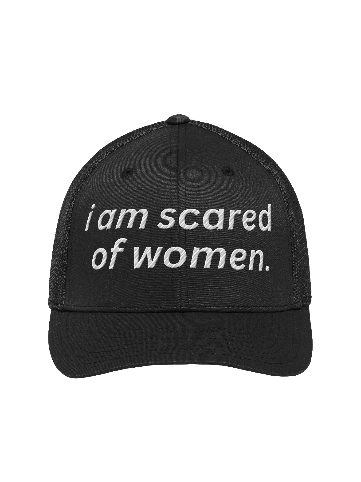 i am scared of women. Embroidered Hat product image (1)